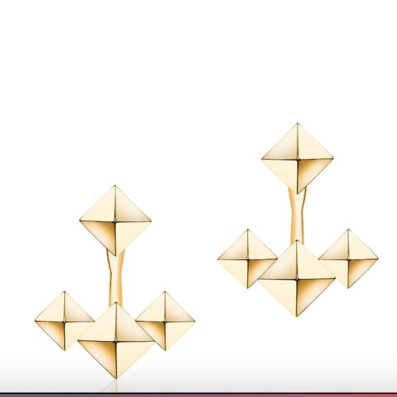 Birks 18k Gold Jacket Earrings - Picture 1 of 12